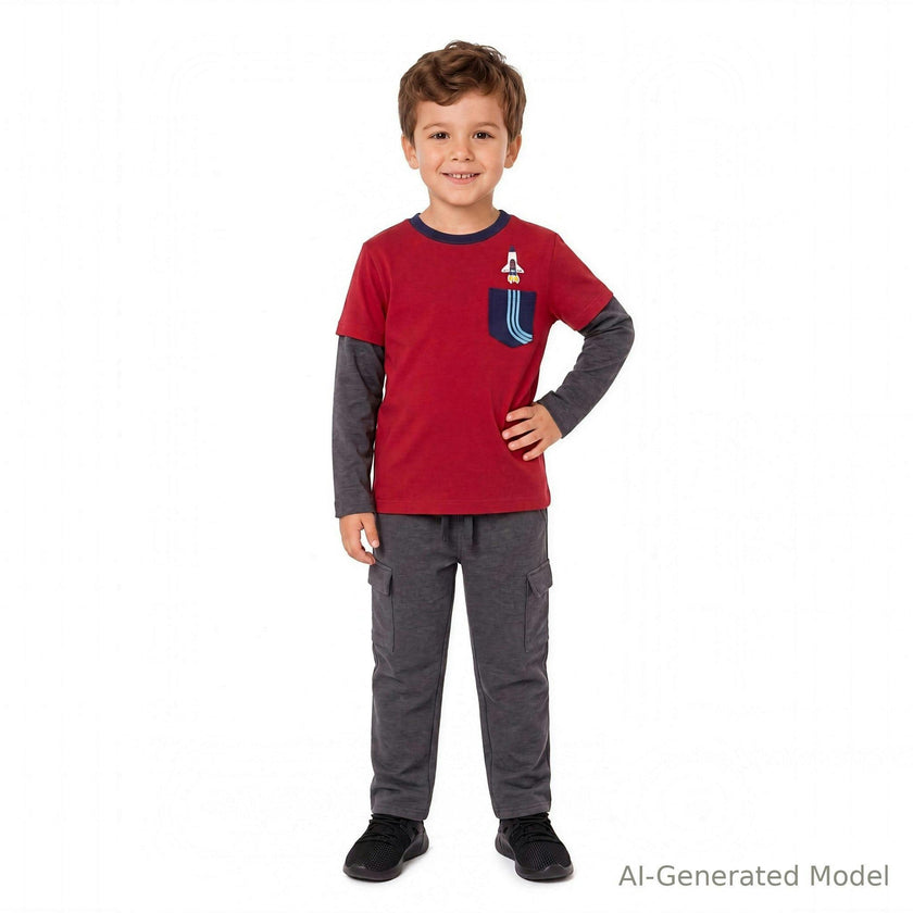 Twofer Pocket Tee Set | Rocket-Ship