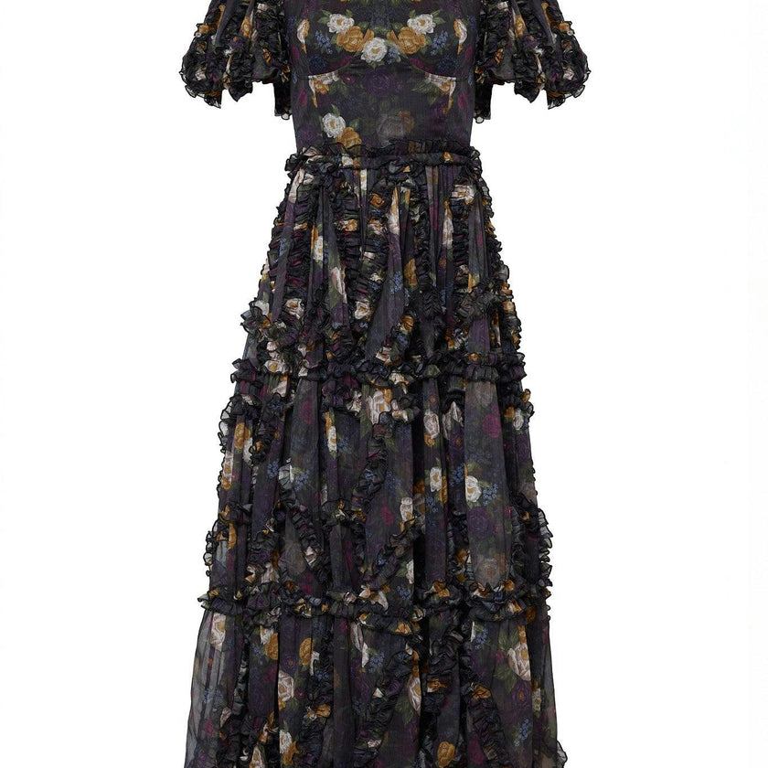 Layla Dress in Winter Floral