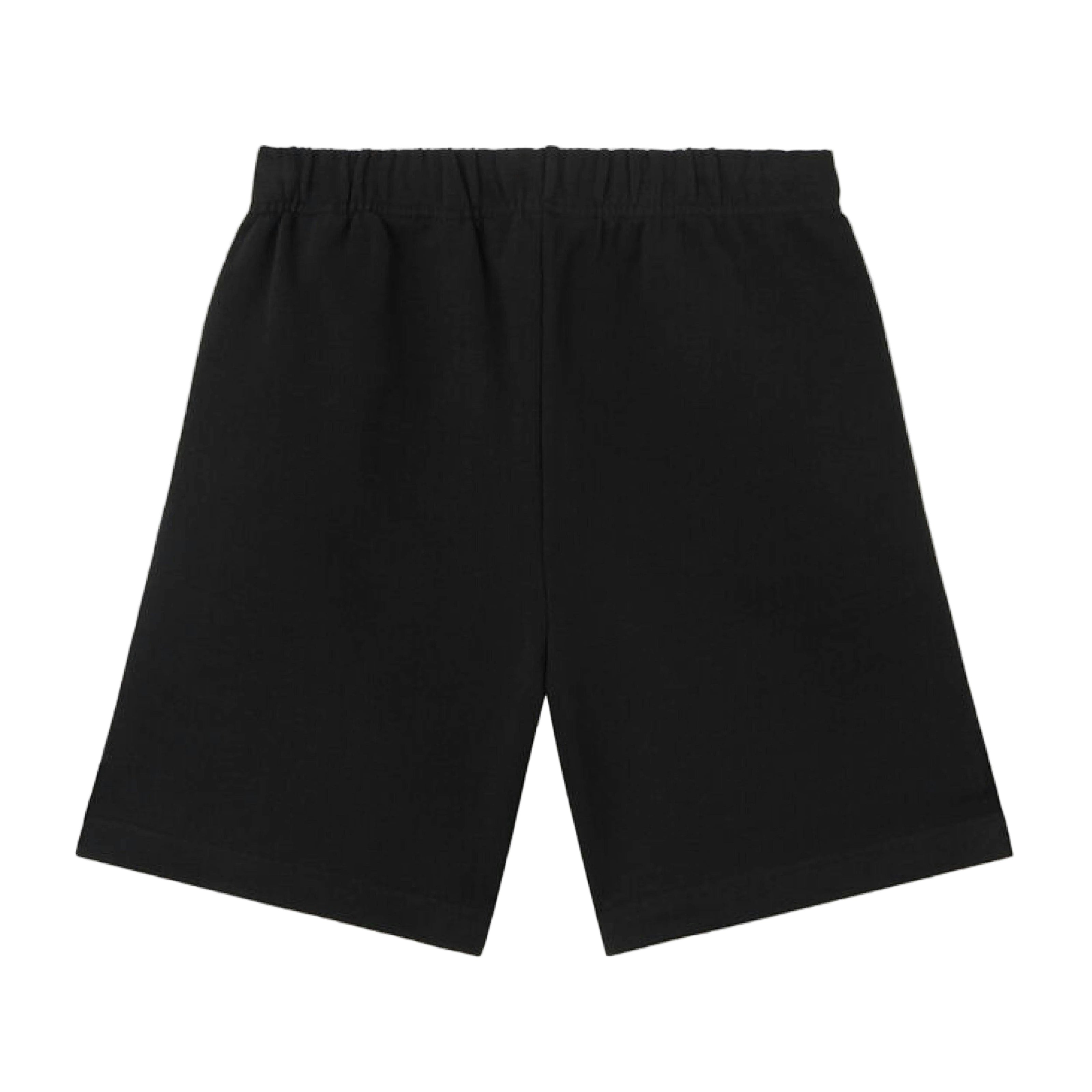 Black Brushed Logo Sweatshorts