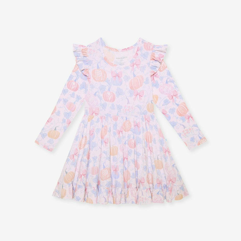 Posh Pumpkins Ruffled Twirl Dress