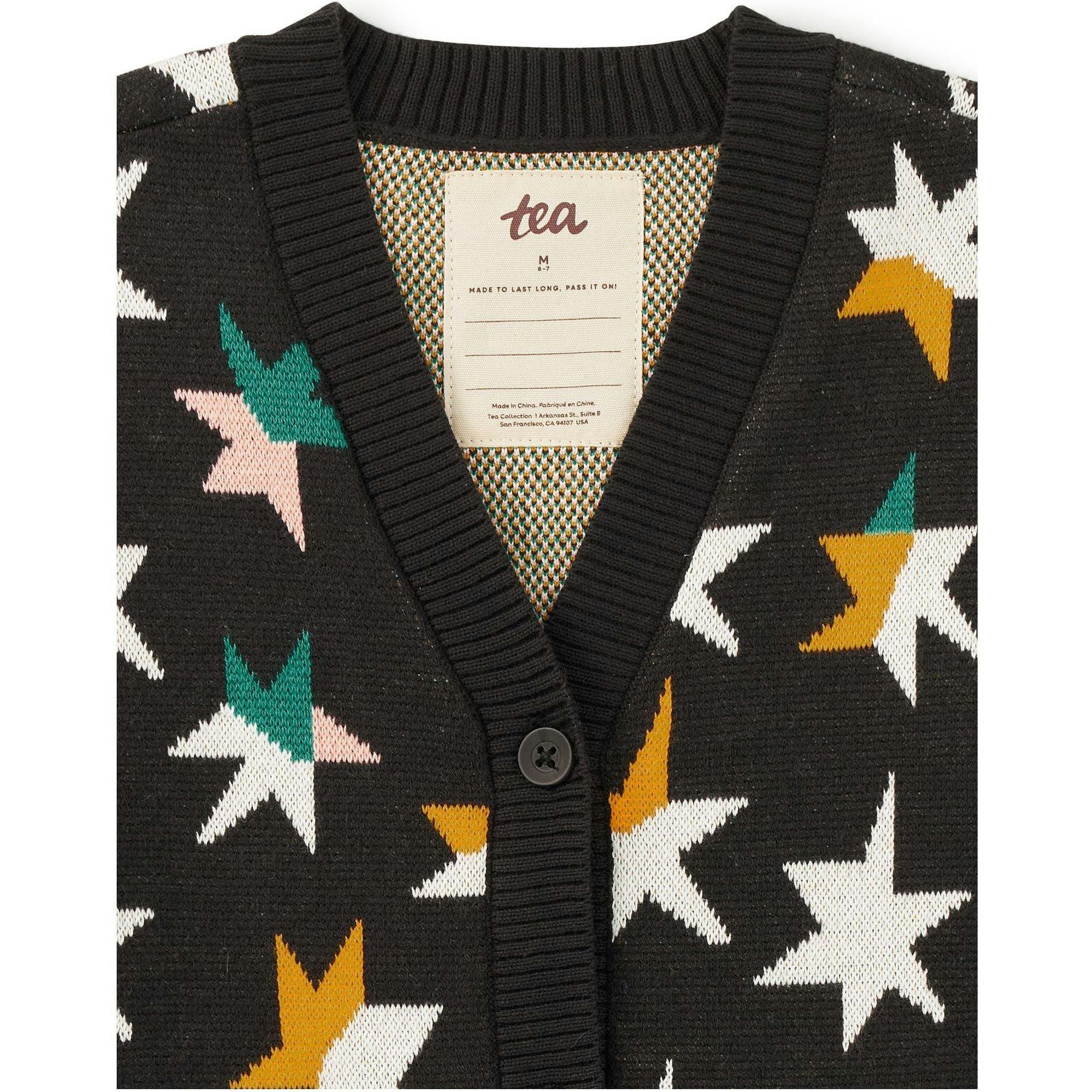 Long Iconic Stars Cardigan, Blue