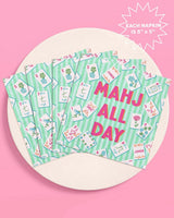 Mahj All Day Cocktail Napkins - 25 paper napkins