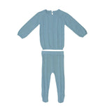 Cable Knit Long Sleeve Sweater & Pant 2-Piece Set