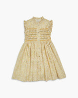 Hydrangea Dress Yellow Green Floral