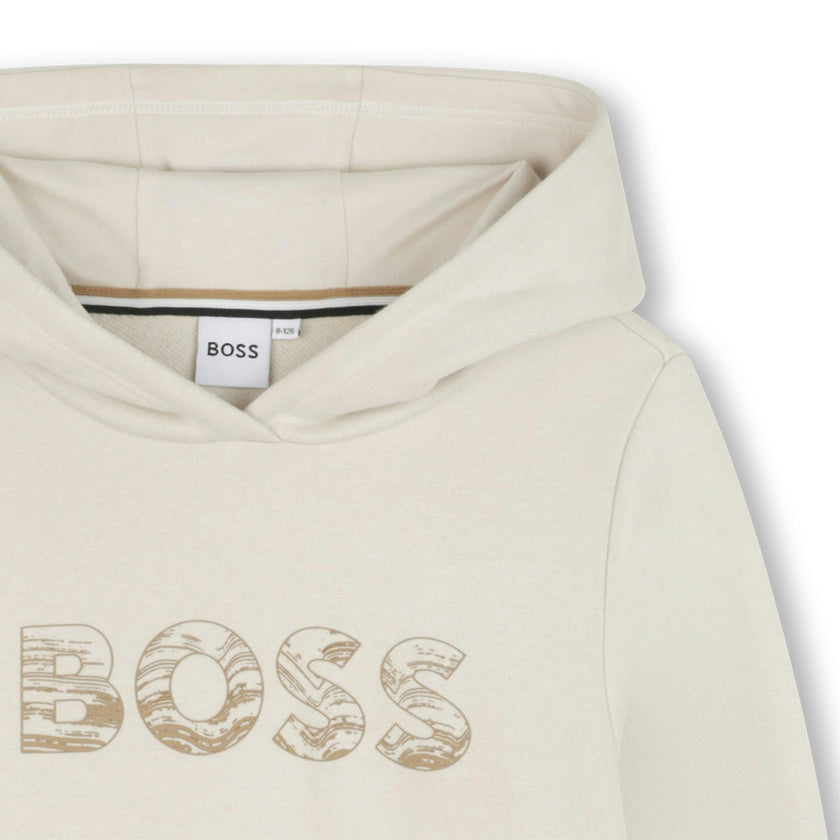 Beige Hooded Sweatshirt