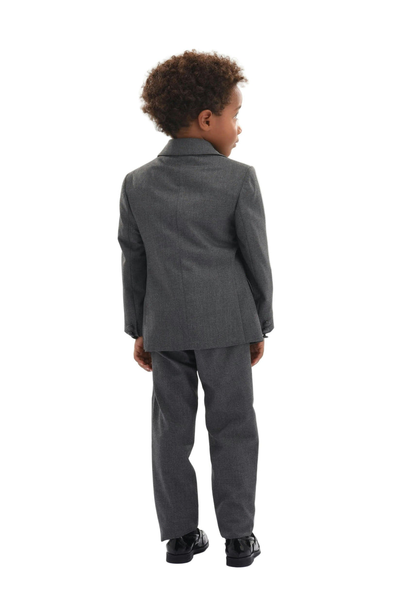 Gray 5pc Peak Lapel Tuxedo