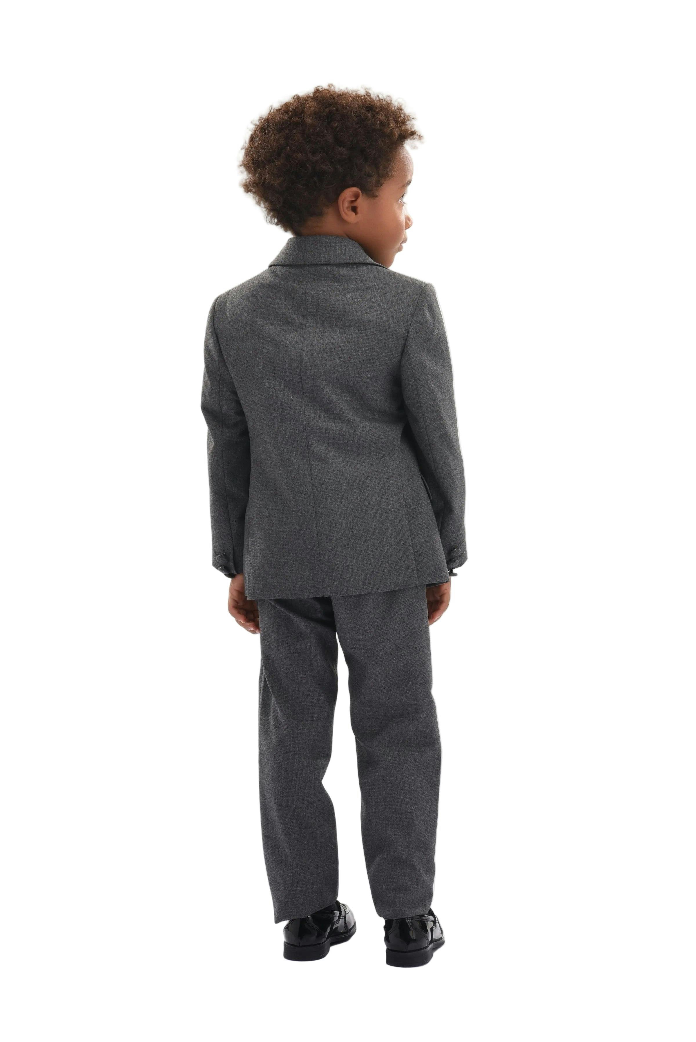 Gray 5pc Peak Lapel Tuxedo
