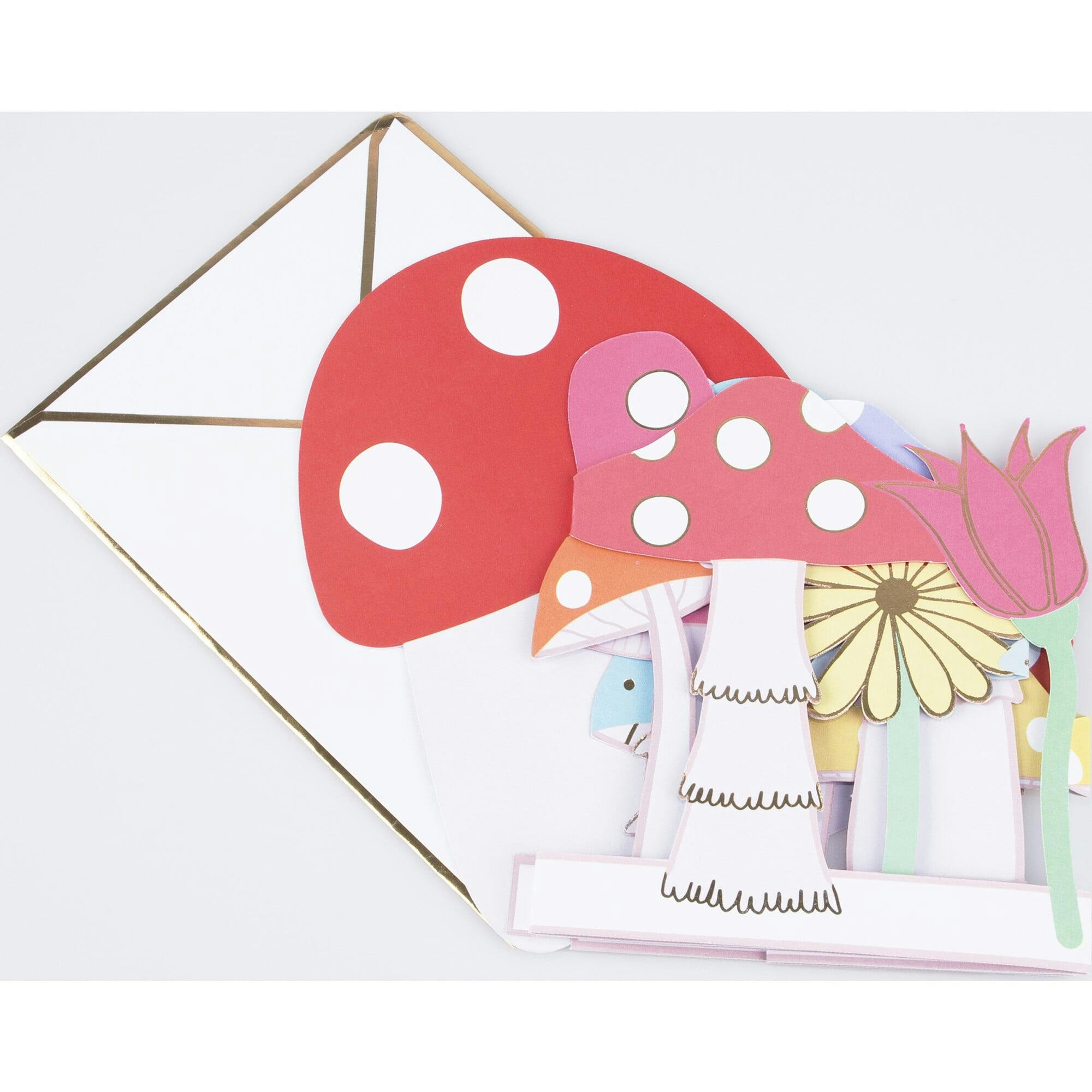 Mushroom Concertina Card