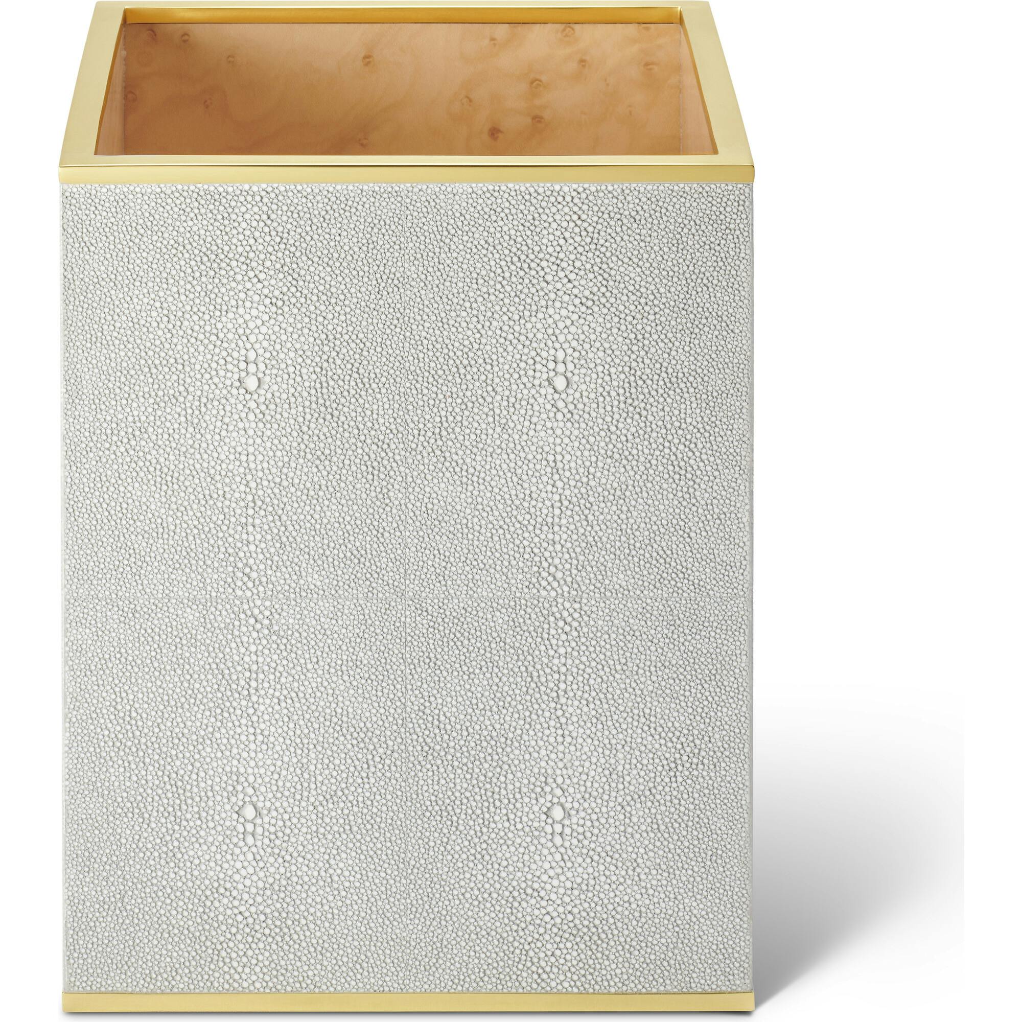 Classic Shagreen Waste Basket