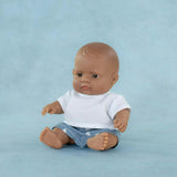 My friends & Me Collection Hispanic Boy Baby Doll - 8 1/4''