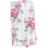 Cabbage Rose Stripe - Ruffle Blanket