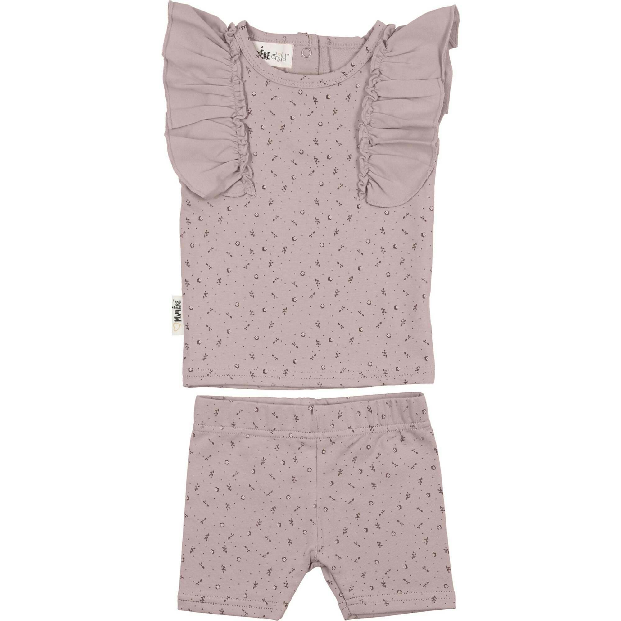 Petals & Polka Dots 2-Piece Top & Short Set