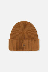 Ribbed Knit Hat Brown Sugar