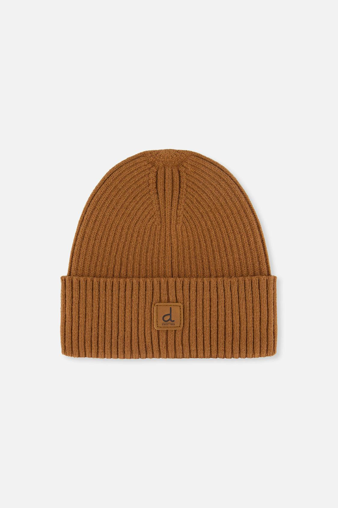 Ribbed Knit Hat Brown Sugar