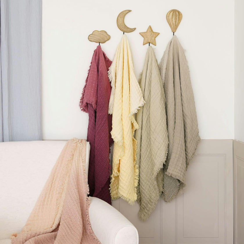 Multi-Layer Honey Ombre Muslin Cotton Baby Blanket