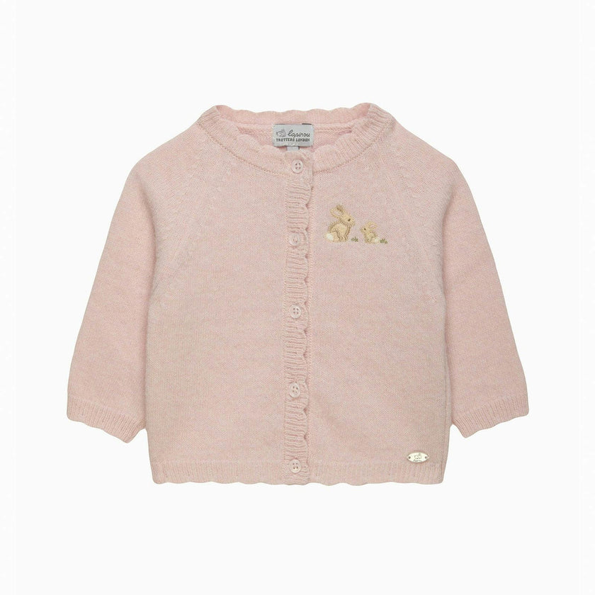 Baby Bunny Embroidered Cardigan