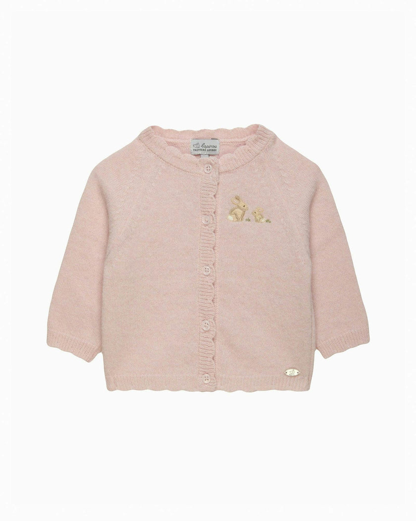 Baby Bunny Embroidered Cardigan