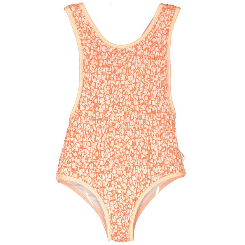 Paradise Flowers Smocked Swimsuit, Florals