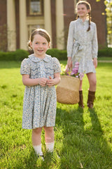 Smocked Bridget Dress - Wisteria Floral