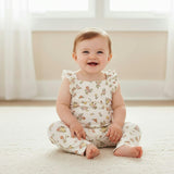 Organic Flutter Romper - Meadow