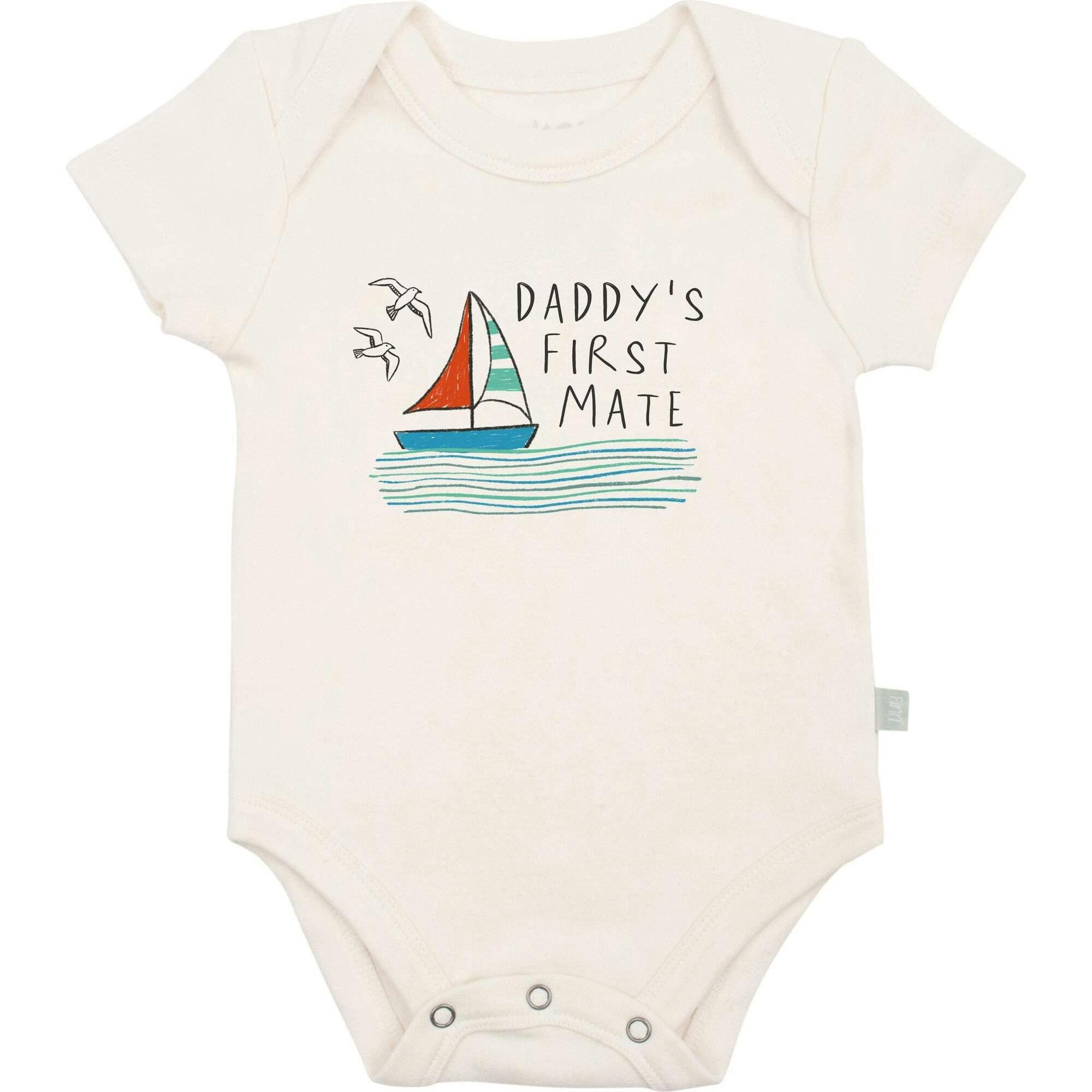 graphic bodysuit | daddy's first mate