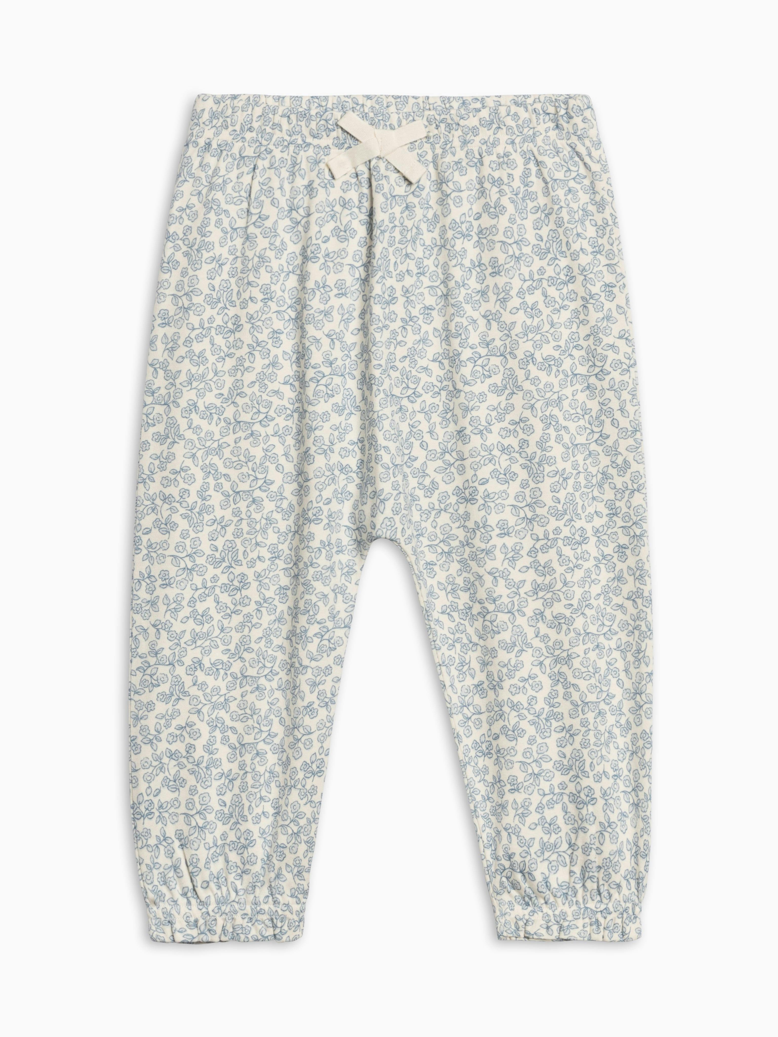 Ria Infant Ruffle Pant - Narelle Floral / Ivory + Sea