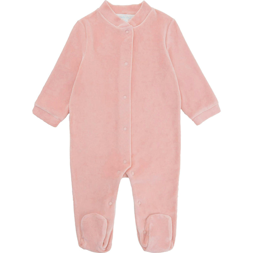 Velour Angel Wing™ Sleepsuit - Gold & Cream
