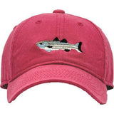 Striped Bass Baseball Hat, Red
