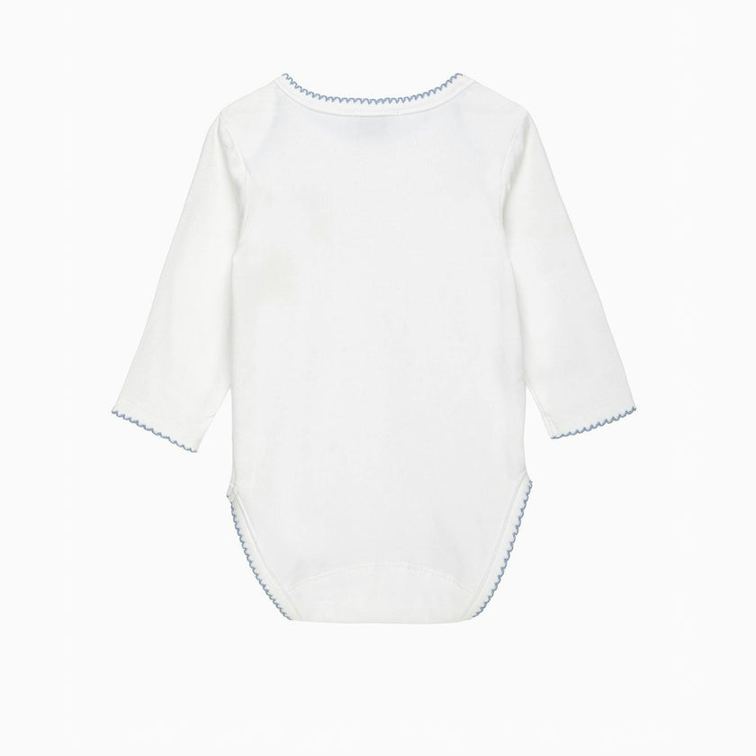 Baby Teddy Embroidered Envelope Bodysuit