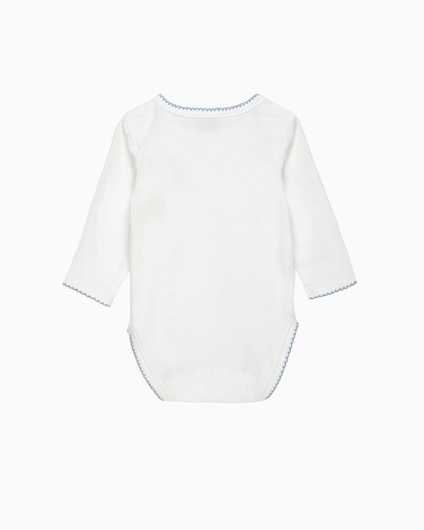 Baby Teddy Embroidered Envelope Bodysuit
