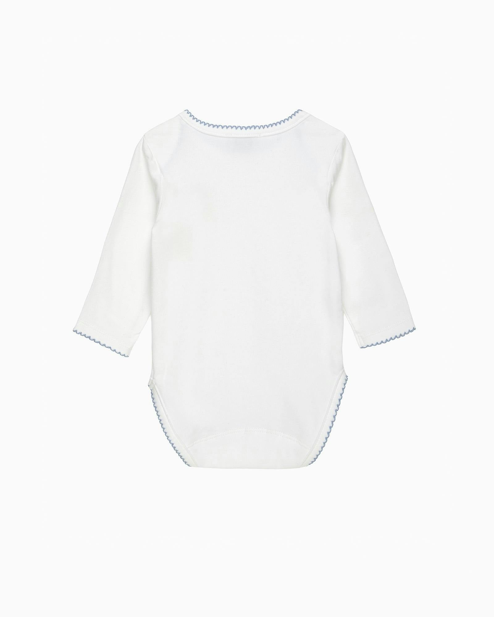 Baby Teddy Embroidered Envelope Bodysuit