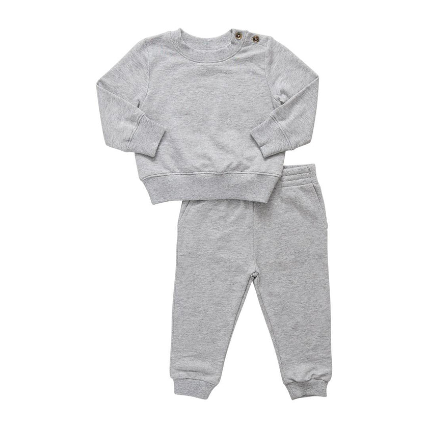 Baby Jax Jogger Set - Heather Grey