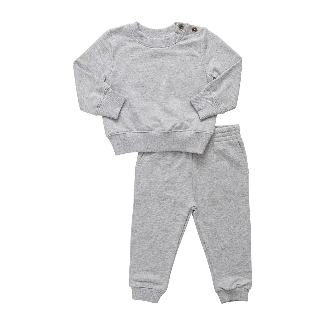 Baby Jax Jogger Set - Heather Grey