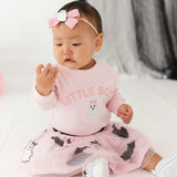 Little Boo Patch Halloween Long Sleeve Romper