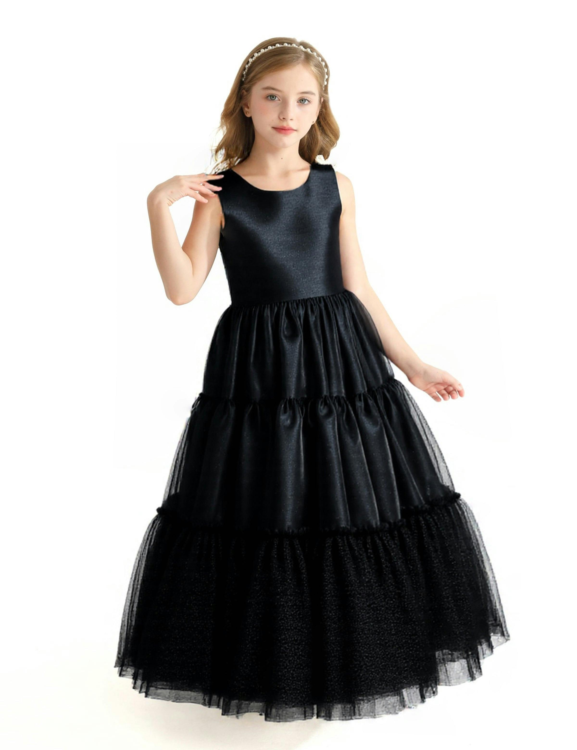 Black Layered Teola Dress