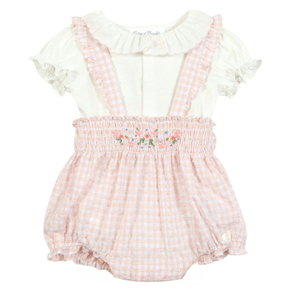 TARTINE ET CHOCOLAT Embroidered Two-Piece Set - Rosée