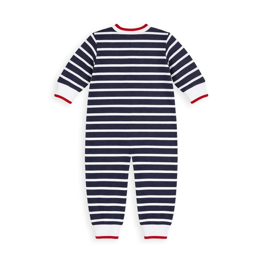 Stripe Knit Longall with Golf Cart & Christmas Tree