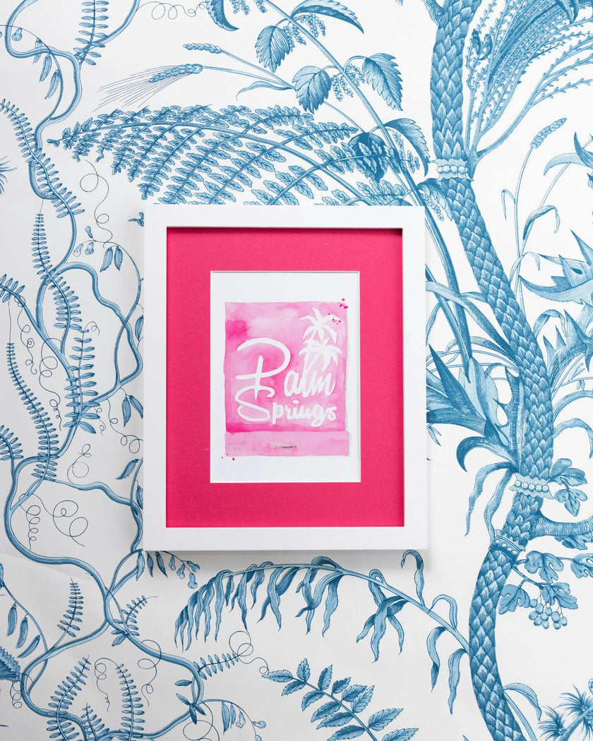 Palm Springs Matchbook Art Print
