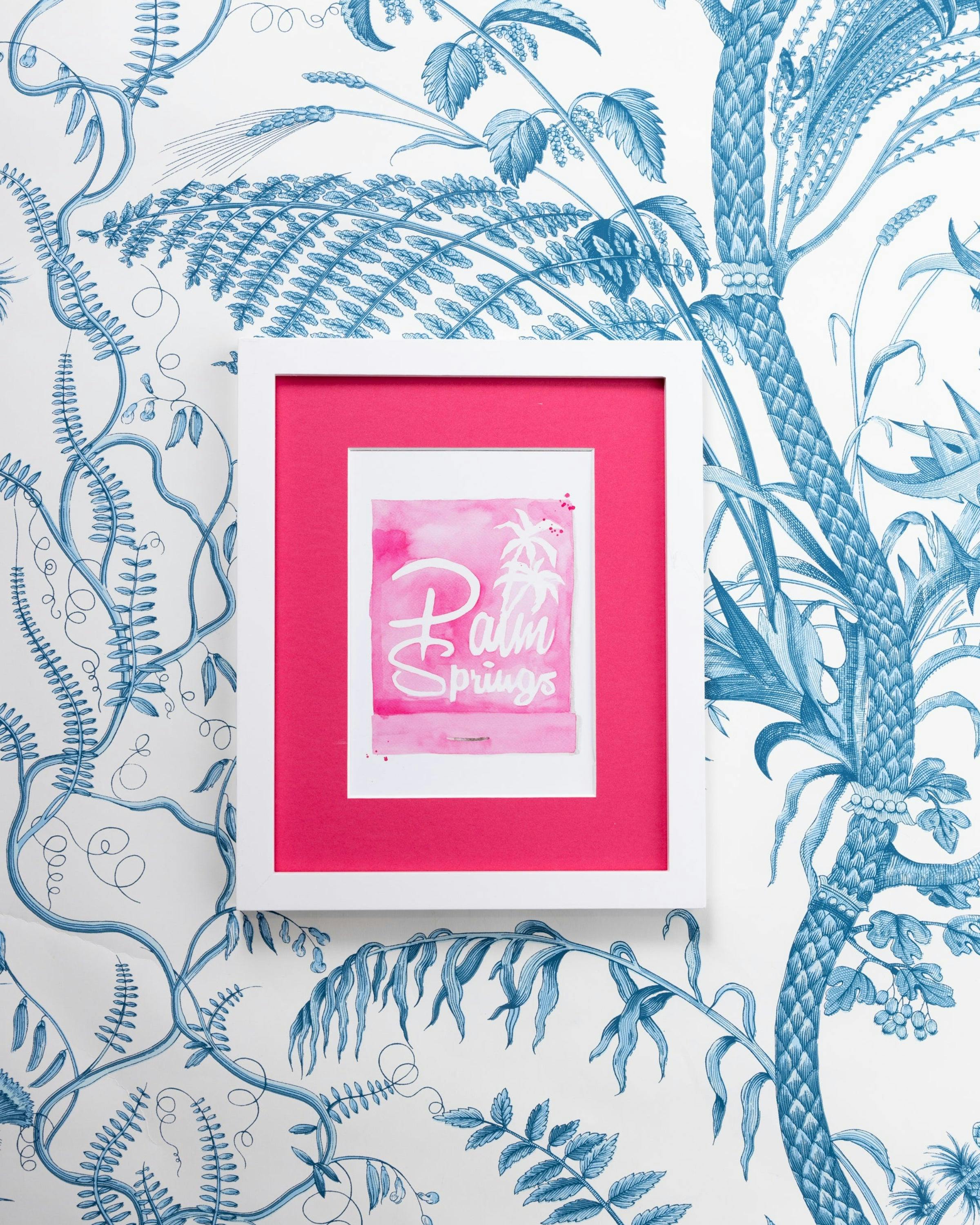 Palm Springs Matchbook Art Print