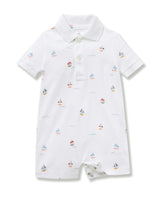 Baby's Pima Louis Play Romper in Bateau