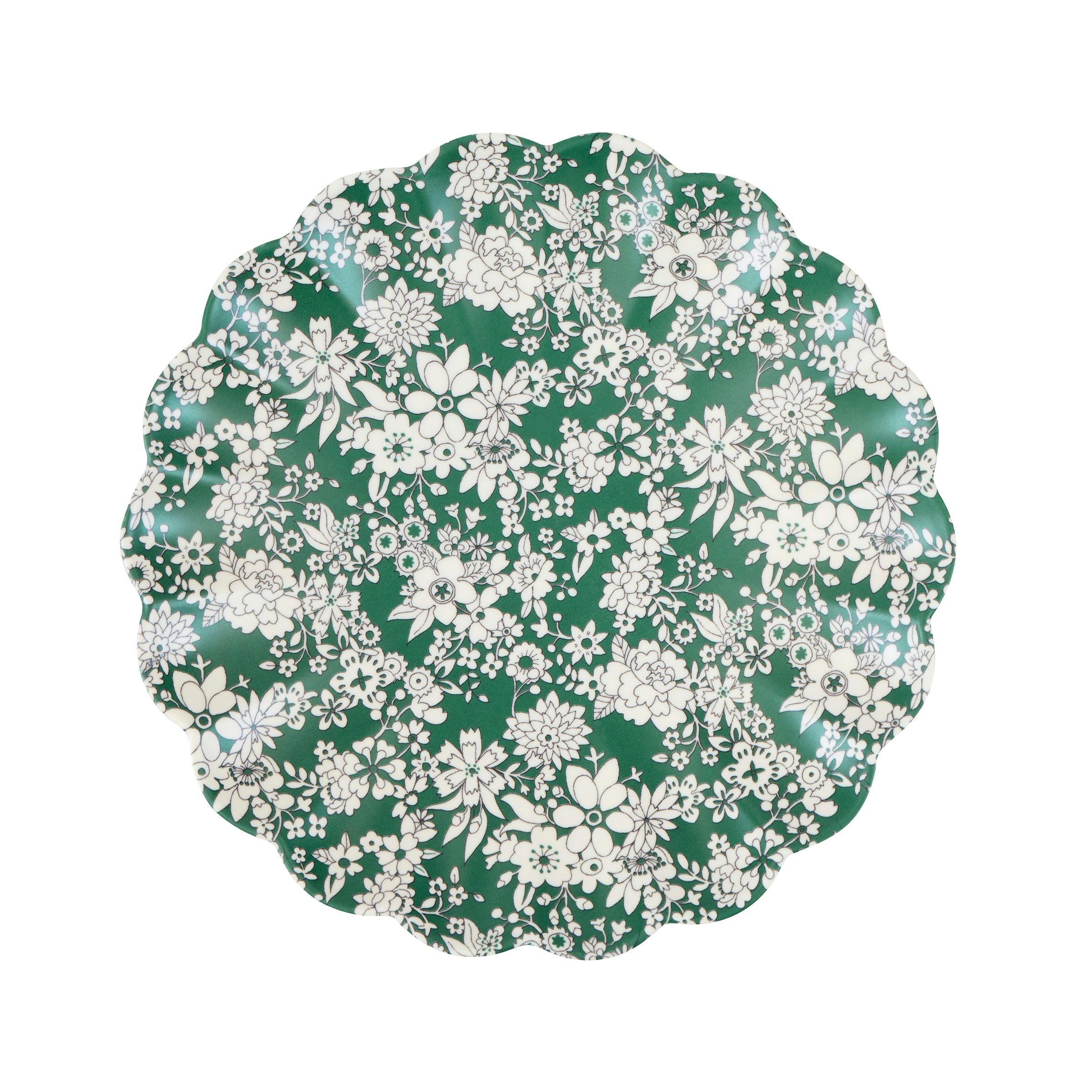 Meri Meri x Liberty Red & Green Reusable Small Plates
