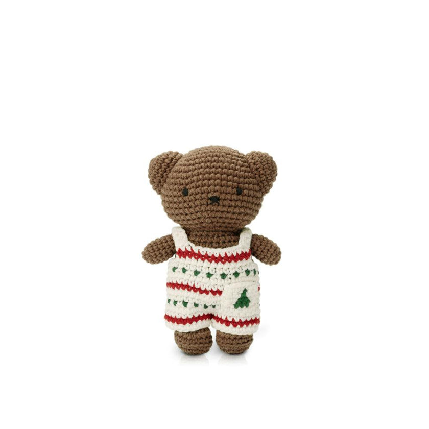 Boris in Christmas Crochet Outfit