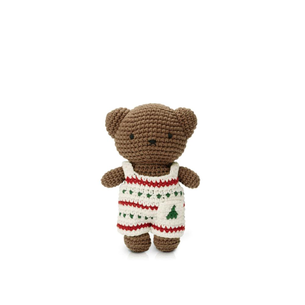 Boris in Christmas Crochet Outfit