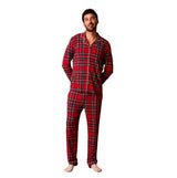 Red Tartan Plaid Men's Relaxed Pant Luxe Loungewear