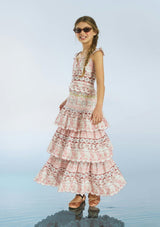 Lara Embroidered Maxi Skirt