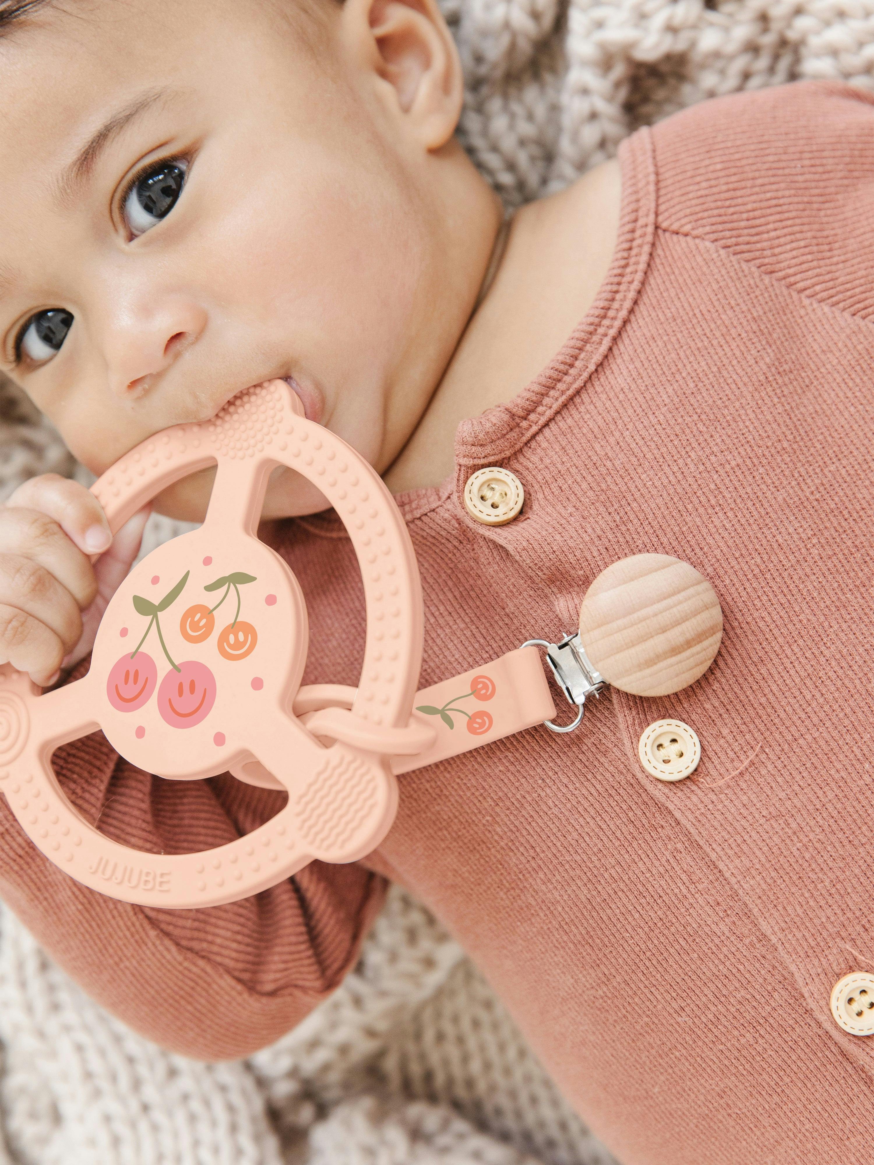 JuJuBe × Studio Oh! Silicone Teether Ring With Detachable Clip