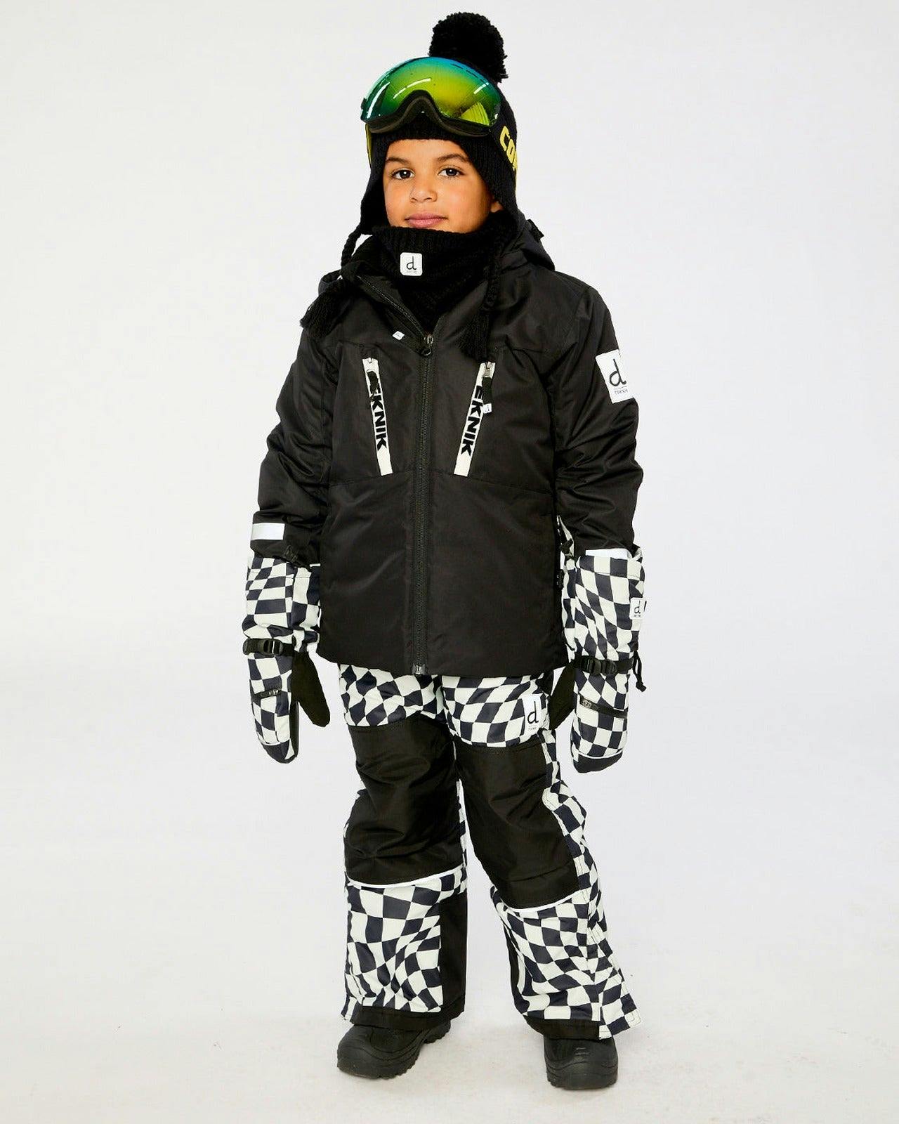 Two Piece Teknik Snowsuit Black And White