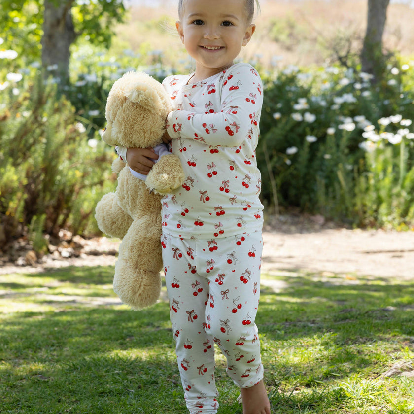 Cherry On Top Bamboo Kids Pajamas