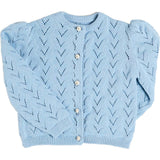 Openwork Cotton Cardigan in Sky Blue (2-10yrs)