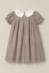 Mini Emery Dress in Chestnut Gingham